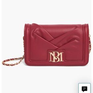 BNWT Badgley Mischka Red Designer Crossbody Bag